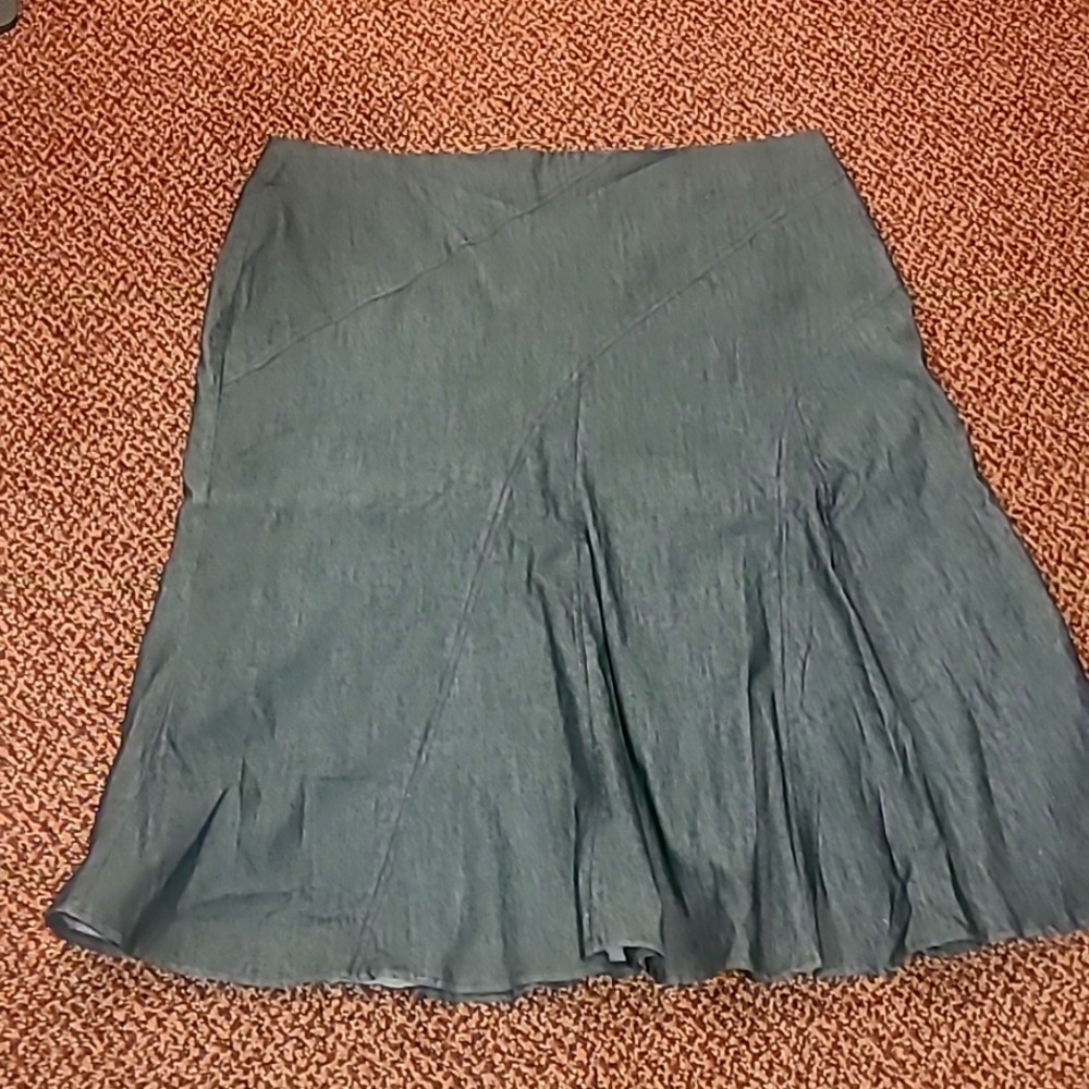 Darjoni 22w charcoal grey flared skirt